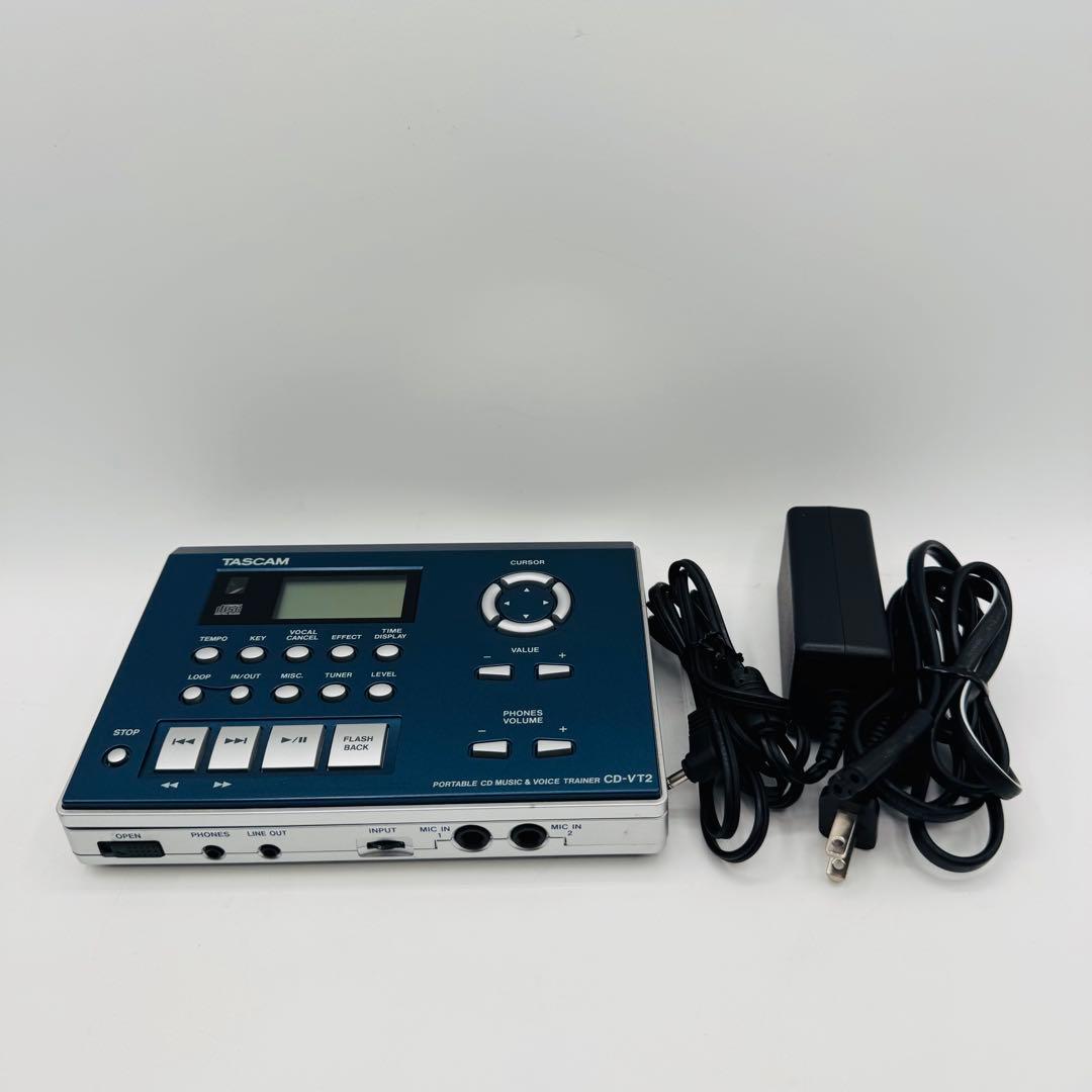 【アダプタ付き】TASCAM CD-VT2 タスカム CDボーカルトレーナー