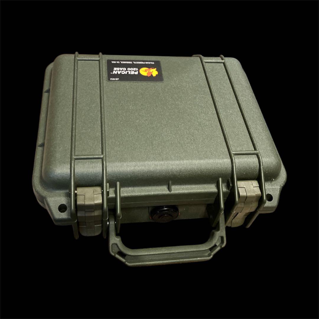 ペリカン1200case防水セキュリティケース オリーブグリーン新品