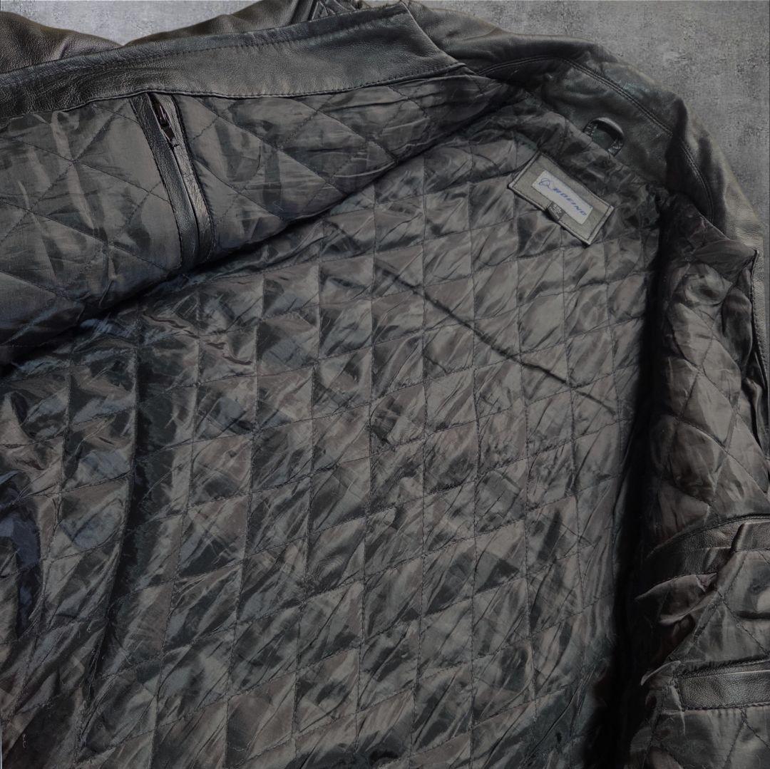 vintageカーコートBOEINGシングルライダースジャケット黒上質牛革ゆう様