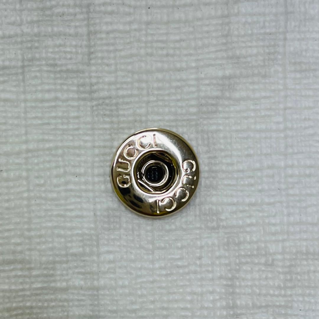 GUCCI グッチ 長財布 GGシマ PVCレザー 白 シルバー ウォレット