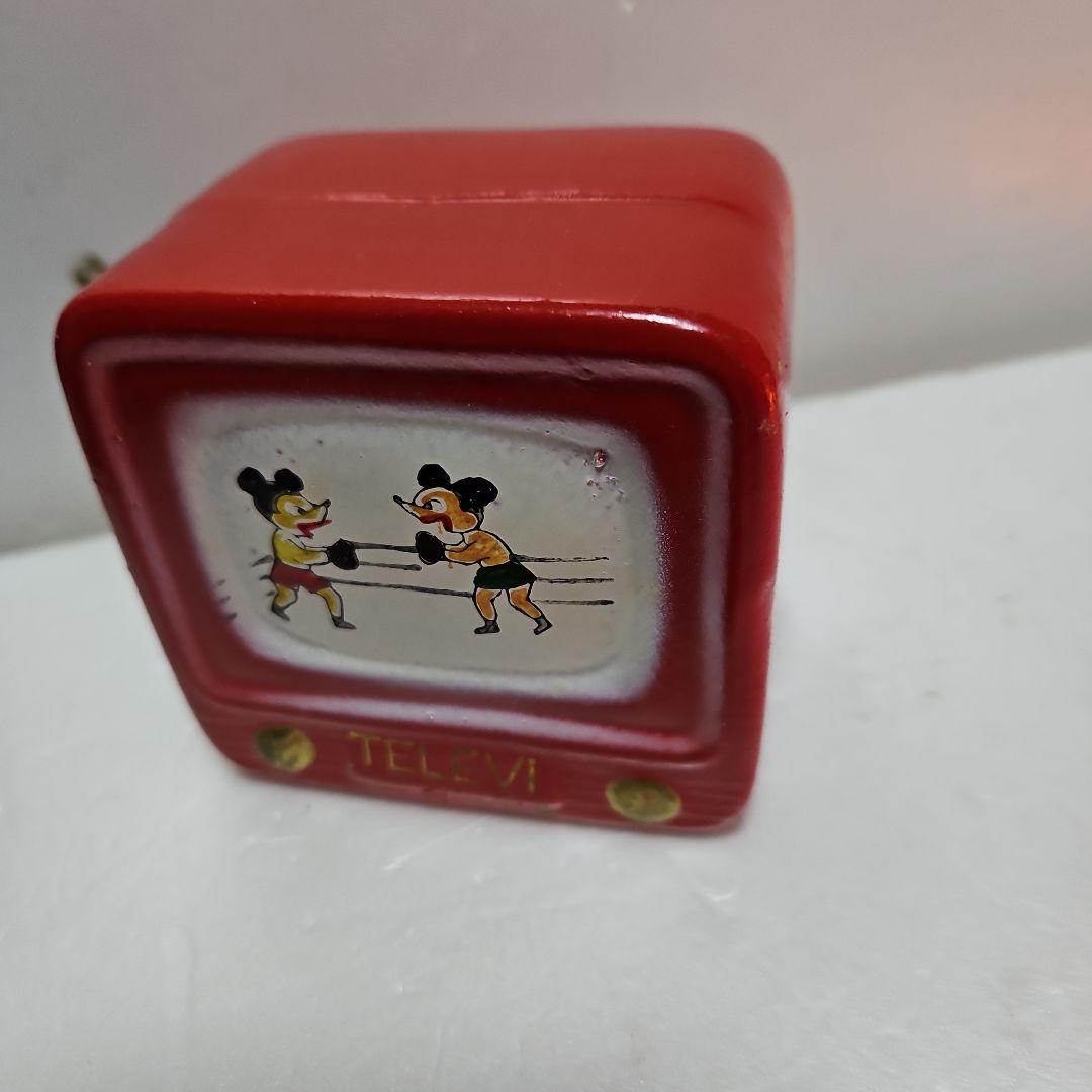 珍品　ミッキー貯金箱　テレビボクシング