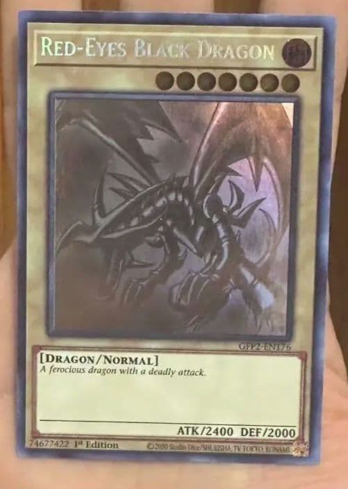 明日発送 遊戯王真紅眼の黒龍(レッドアイズブラックドラゴン) ゴースト 英語版