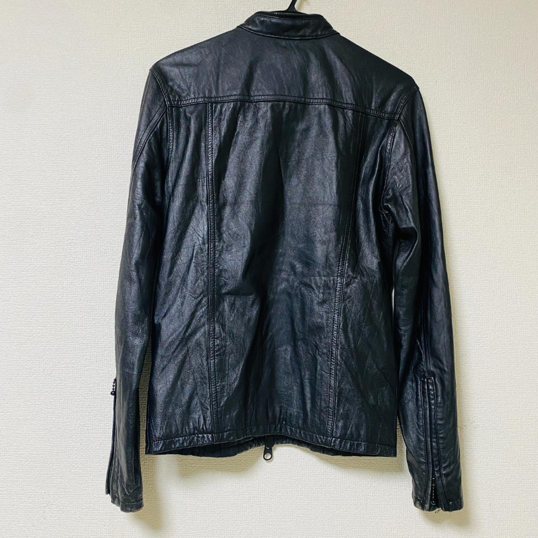 BUFFALO BOBS　 ラムレザー　シングル　ライダースジャケット　M