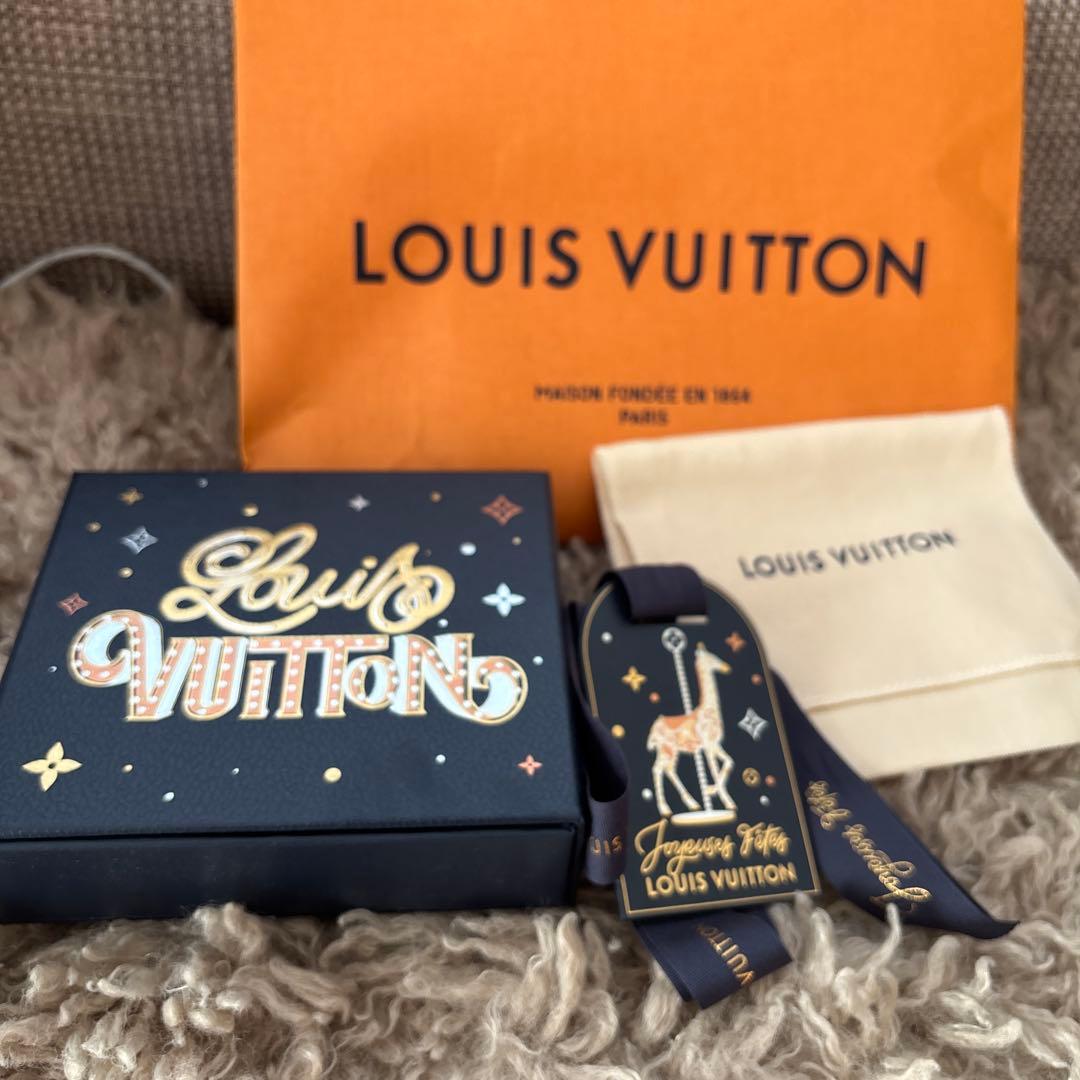 Louis Vuitton 三つ折り財布 ブラウン イニシャル入り K,K