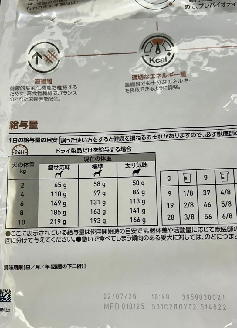 ロイヤルカナン 犬 消化器サポート 高繊維 3kg 1袋