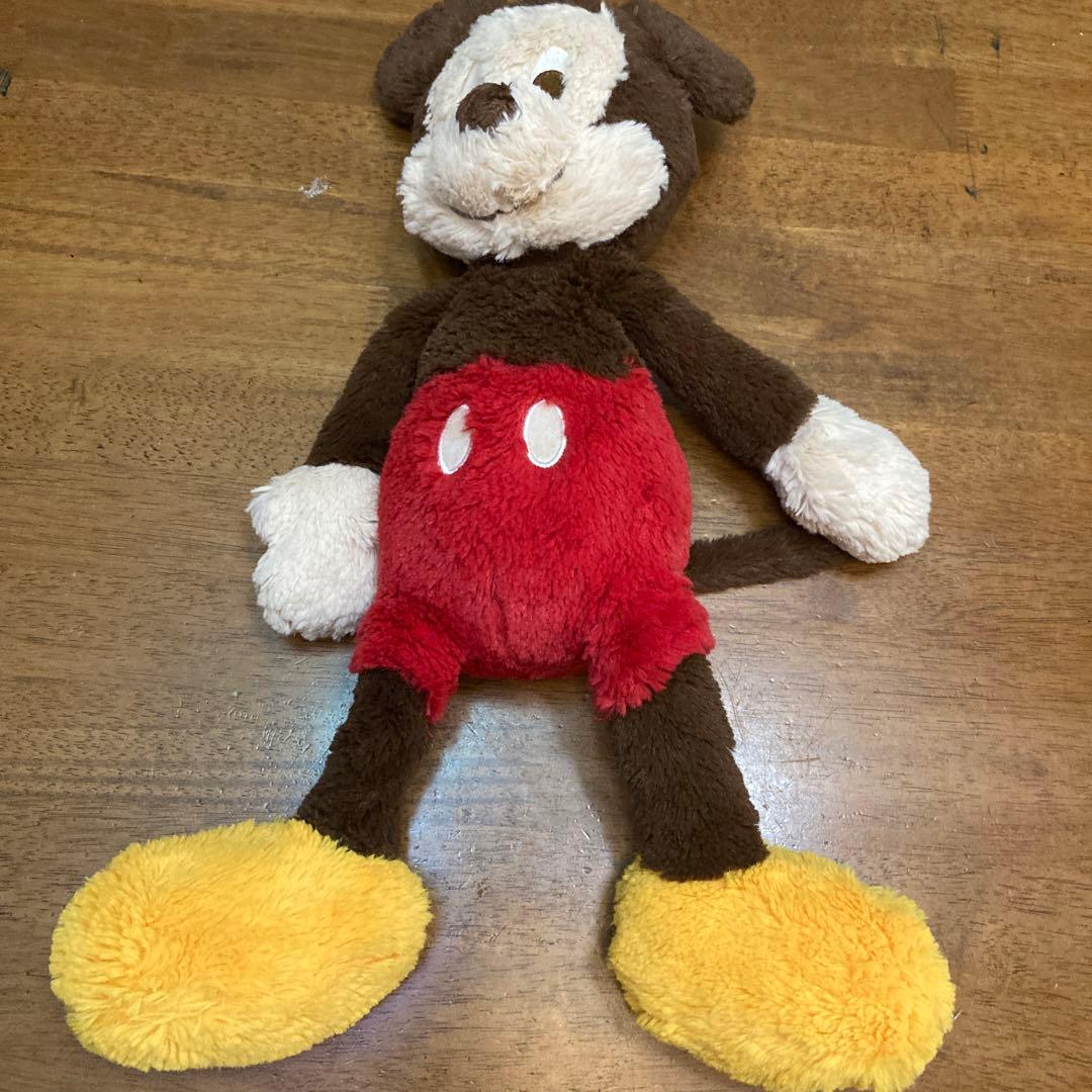 TーARTS ミッキーマウス　ぬいぐるみ　モフモフ　茶系　可愛い　50cm