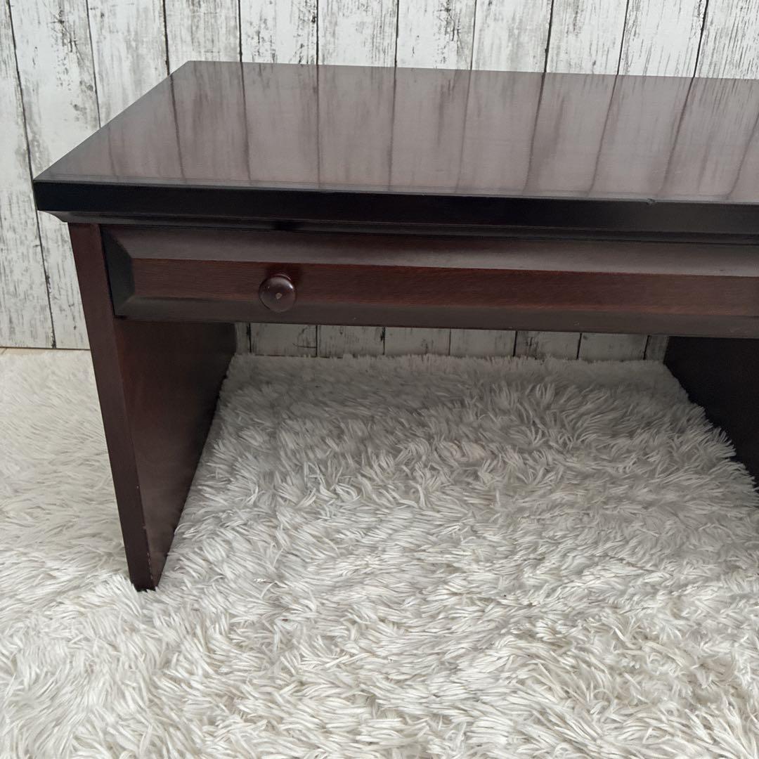 民芸調文机 書斎机 昭和レトロ アンティーク サクラ