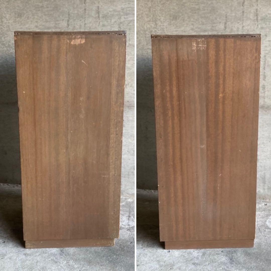 古いキャビネット チェスト ラック 箪笥 電話台 棚 木製 当時物 昭和 レトロ