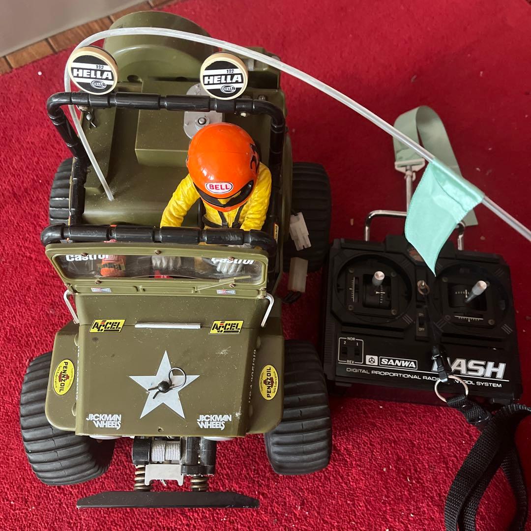 田宮　TAMIYAワイルドウィリス　当時物 完動品 サンワ　ダッシュ　セット