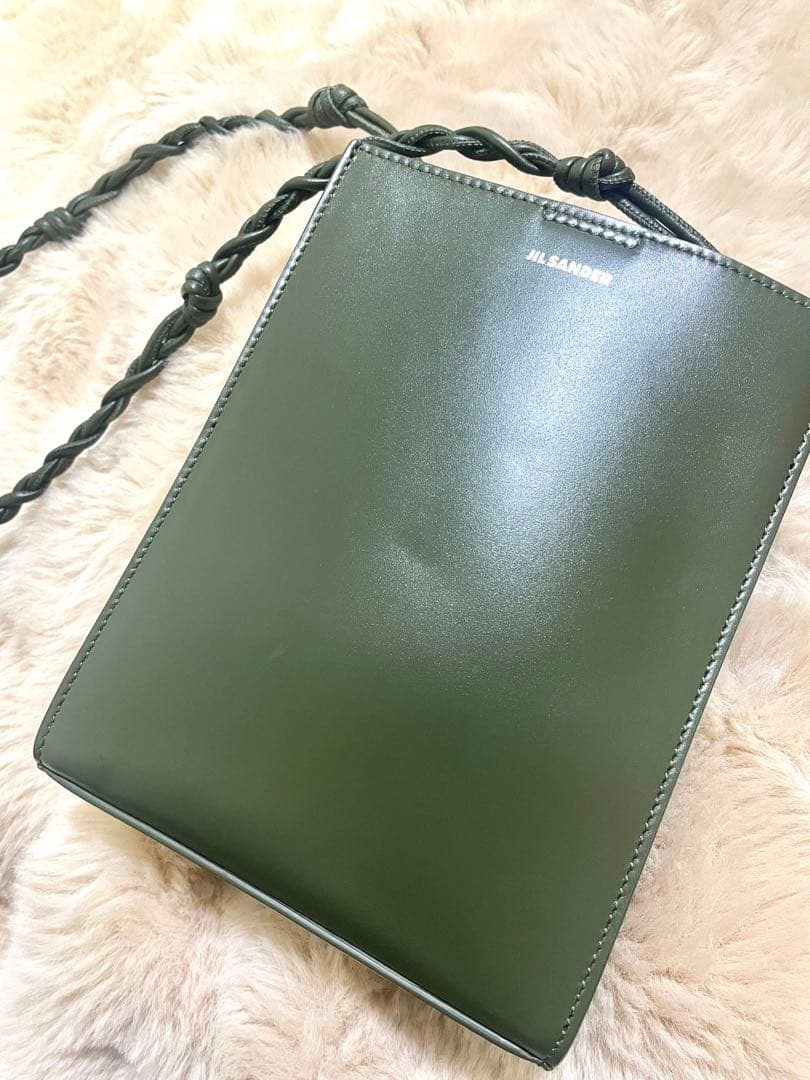 JIL SANDER オリーブグリーン ショルダーバッグ