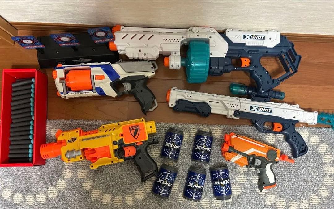 NERF N-Strike トイガンセット 6丁+弾薬