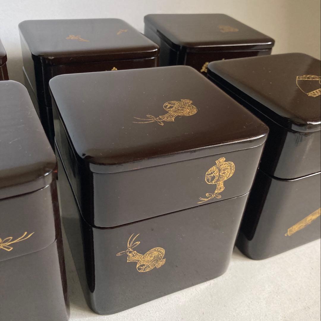 重箱 6個揃 塗り 江戸時代後期 天保 希少品