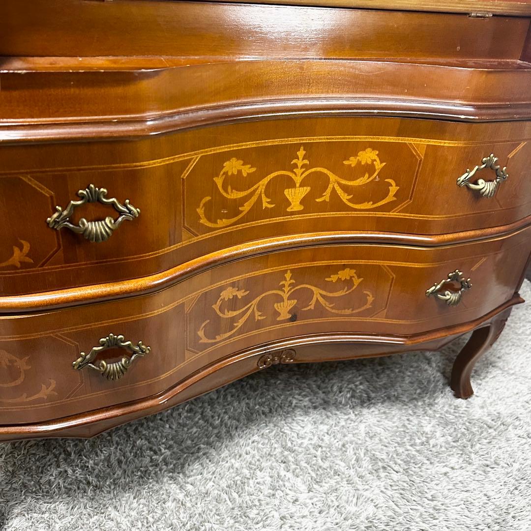 Tarocco ライティングビューロー　キャビネット　イタリア製　象嵌 猫脚