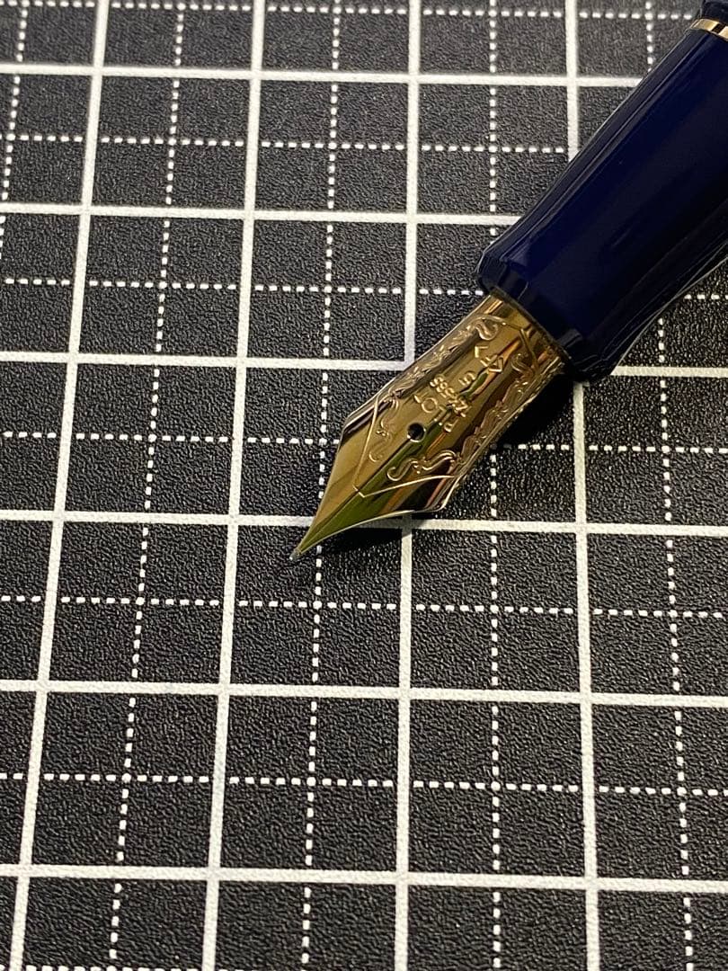 PILOT CUSTOM74 Dark-Blue 網目　万年筆　字幅F