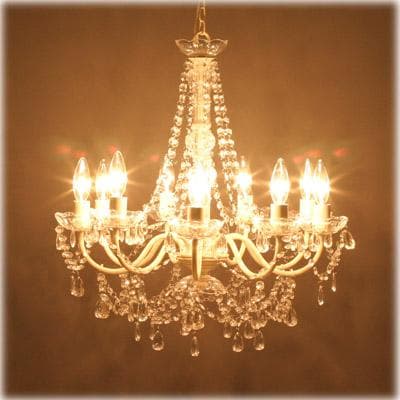 高級 シャンデリア 9灯 LED電球対応 天井照明 ジュリエット クリーム