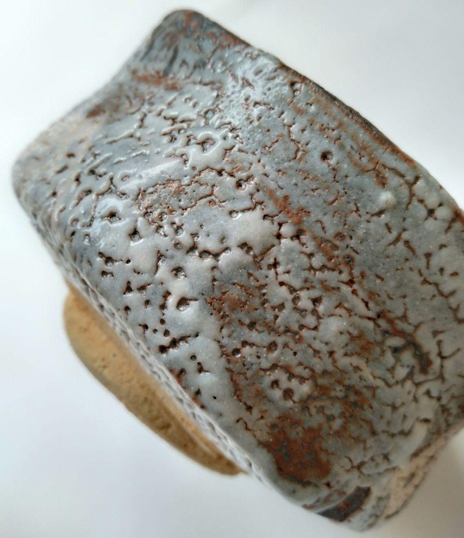 加藤健二　陶求庵　鼠志野茶碗　茶道具　抹茶碗