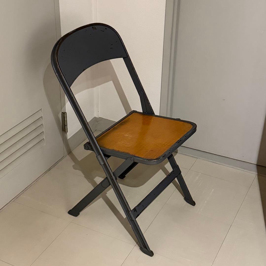 ビンテージ　折りたたみ椅子