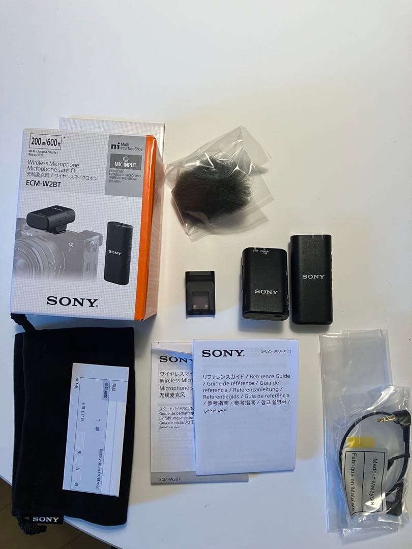 【2回のみ使用】SONY　ECM-W2BT