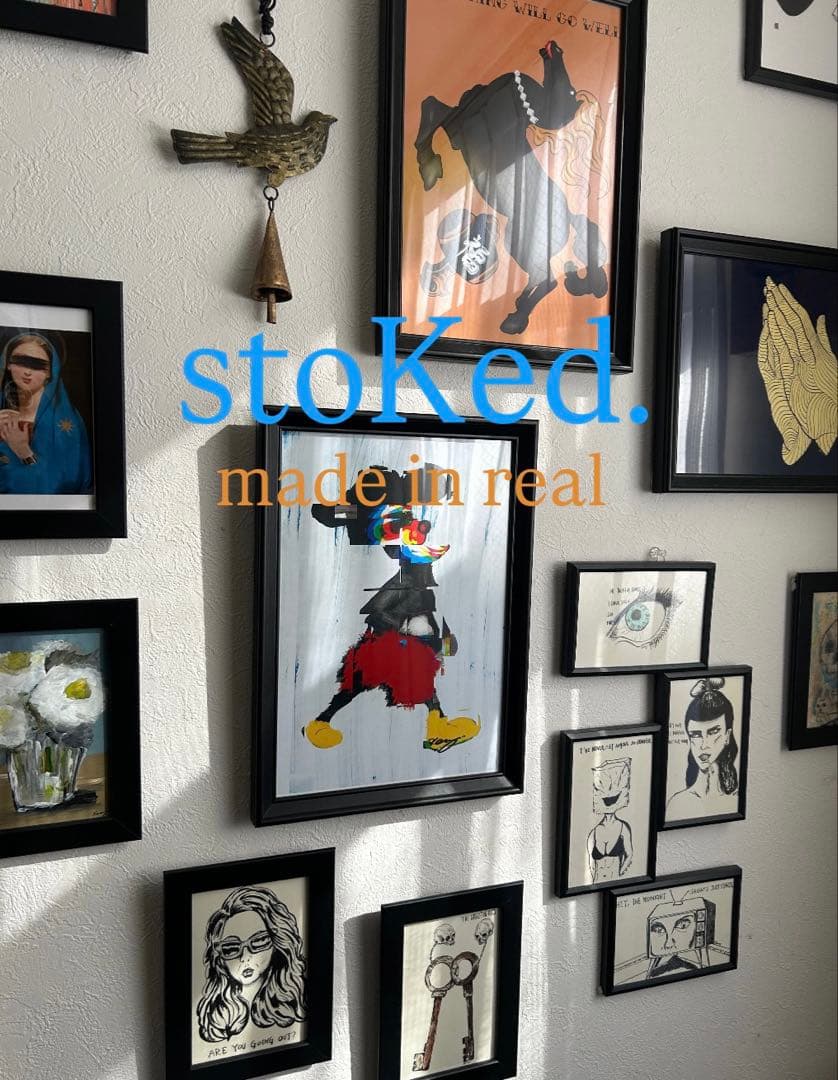 原画/抽象画/モダンアート/現代アート/アクリル画 TWILIGHT 海 空