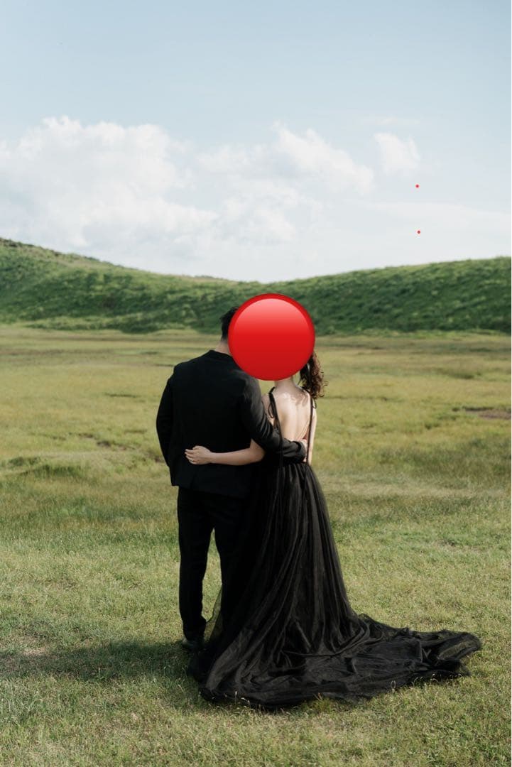 パーティードレス ブラック 前撮り ブライダル ロングドレス カラードレス