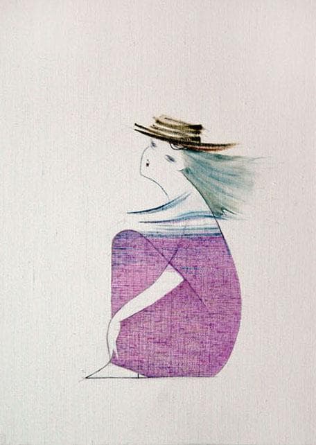 油絵 菅家令子 絵 絵画 インテリア F4-080414 人物 女性像