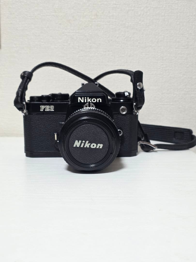 【きれいな動作品】Nikon ニコンFE2 ブラック 清掃.整備済み
