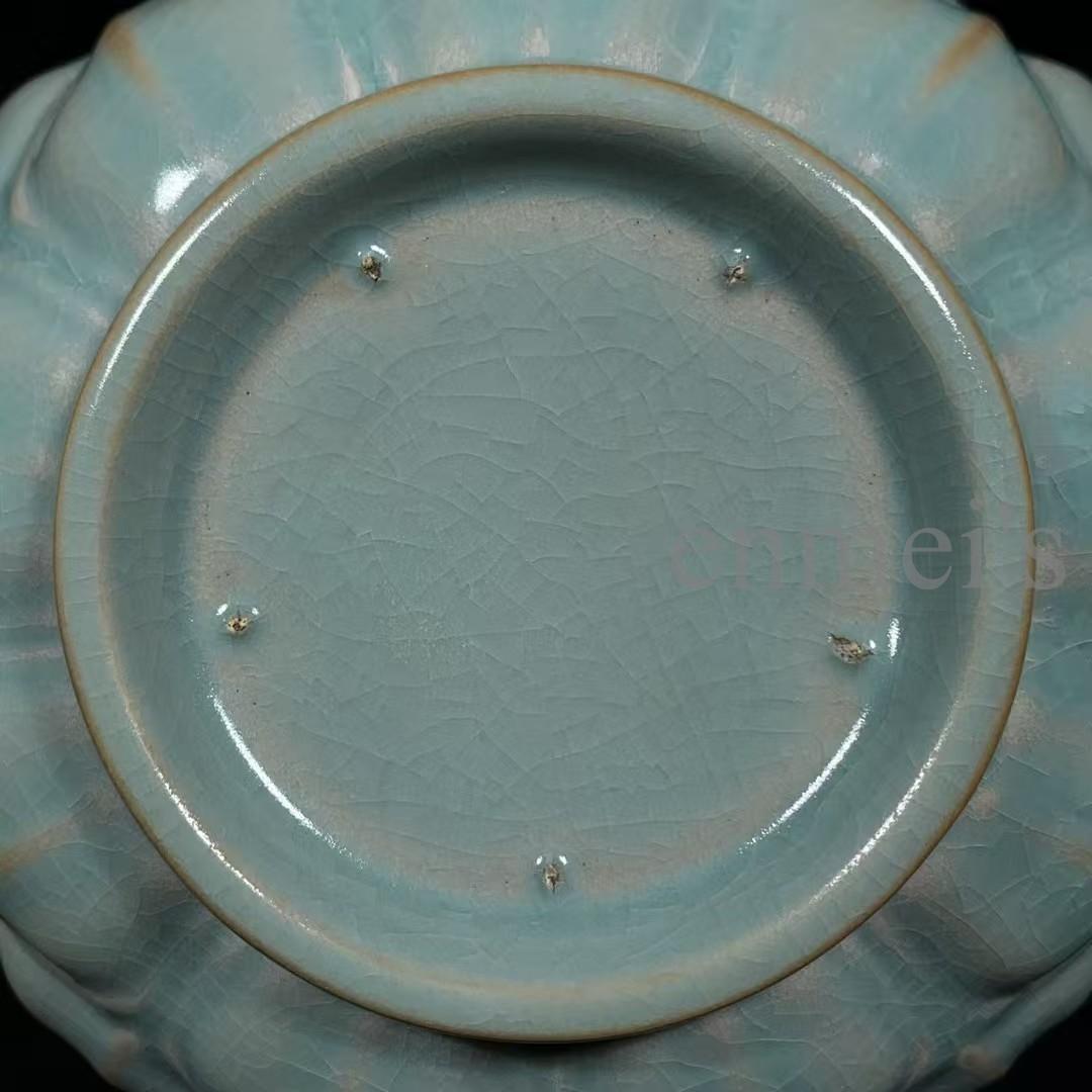 中国古美術・旧蔵宋汝窯蓮花洗・青釉・香炉・香道具・書道・陶器・茶道具・文房置物