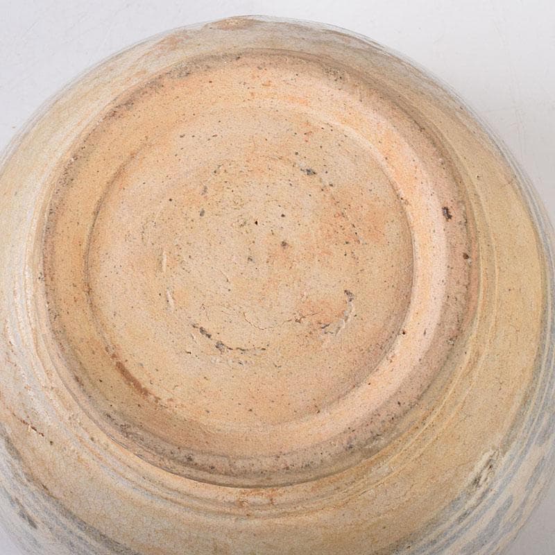 タイ古陶磁　スンコロク　宋胡録　蓋物　三彩亭　硲伊之助極め箱　M　R7936