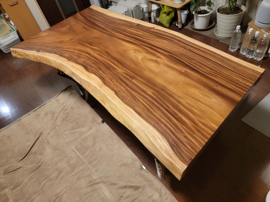 モンキーポッド　一枚板　ダイニングテーブル　180㎝ 無垢板 天板