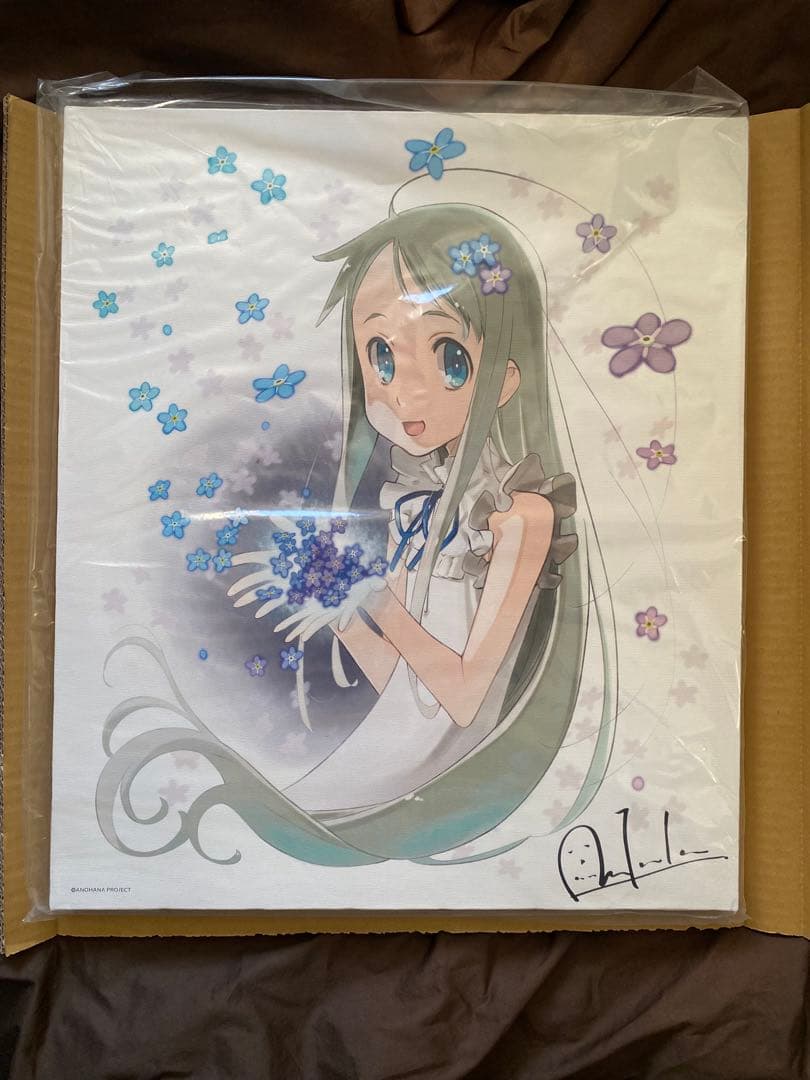 【新品・未開封】 田中将賀 描き下ろしイラスト 「めんま」キャンバスアート