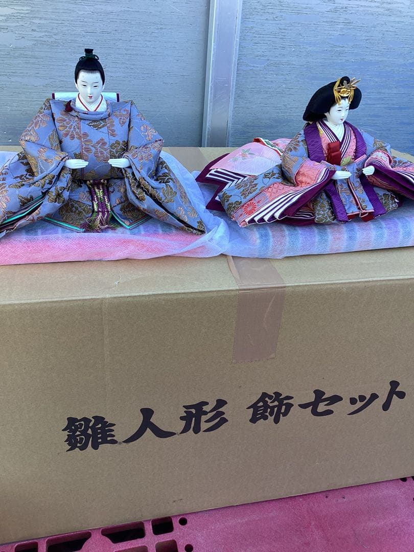 美品　お雛様　親王飾り　フルセット　身長14ｃｍ　座り雛