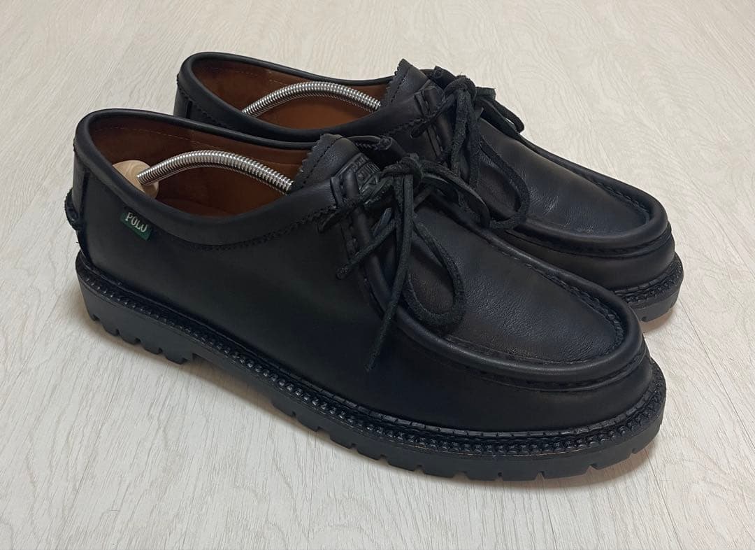 ポロラルフローレン レザー モックトゥ 革靴 ブーツ