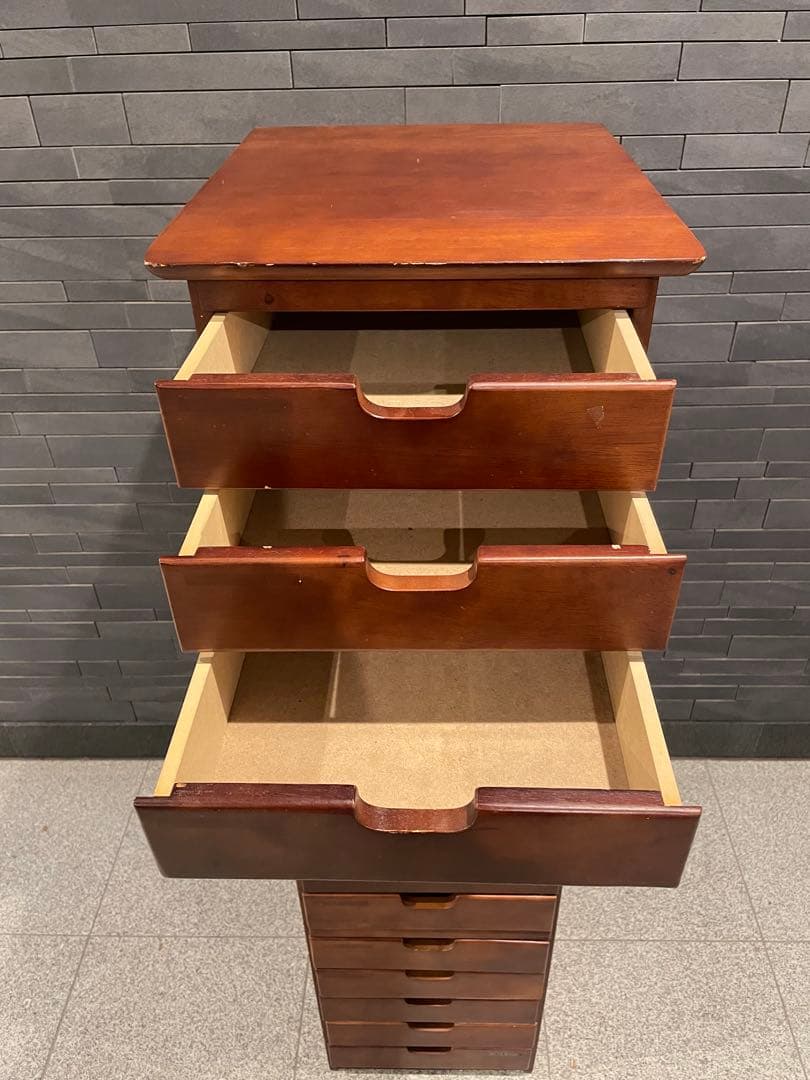 はやし　レトロ 高級ハイキャビネット タワー レターケース　１5段