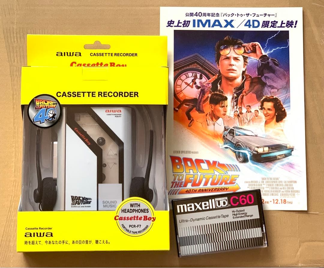 ★カセット・テープ付き！★バック・トゥ・ザ・フューチャー★aiwa★PCR-F7