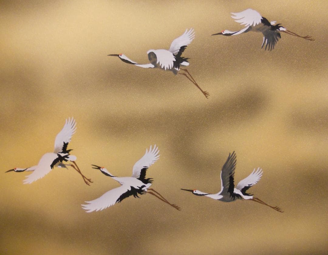 掛け軸 小川香月 富嶽群翔 絹本 希少 軸装 茶道具 掛軸 美品 です。