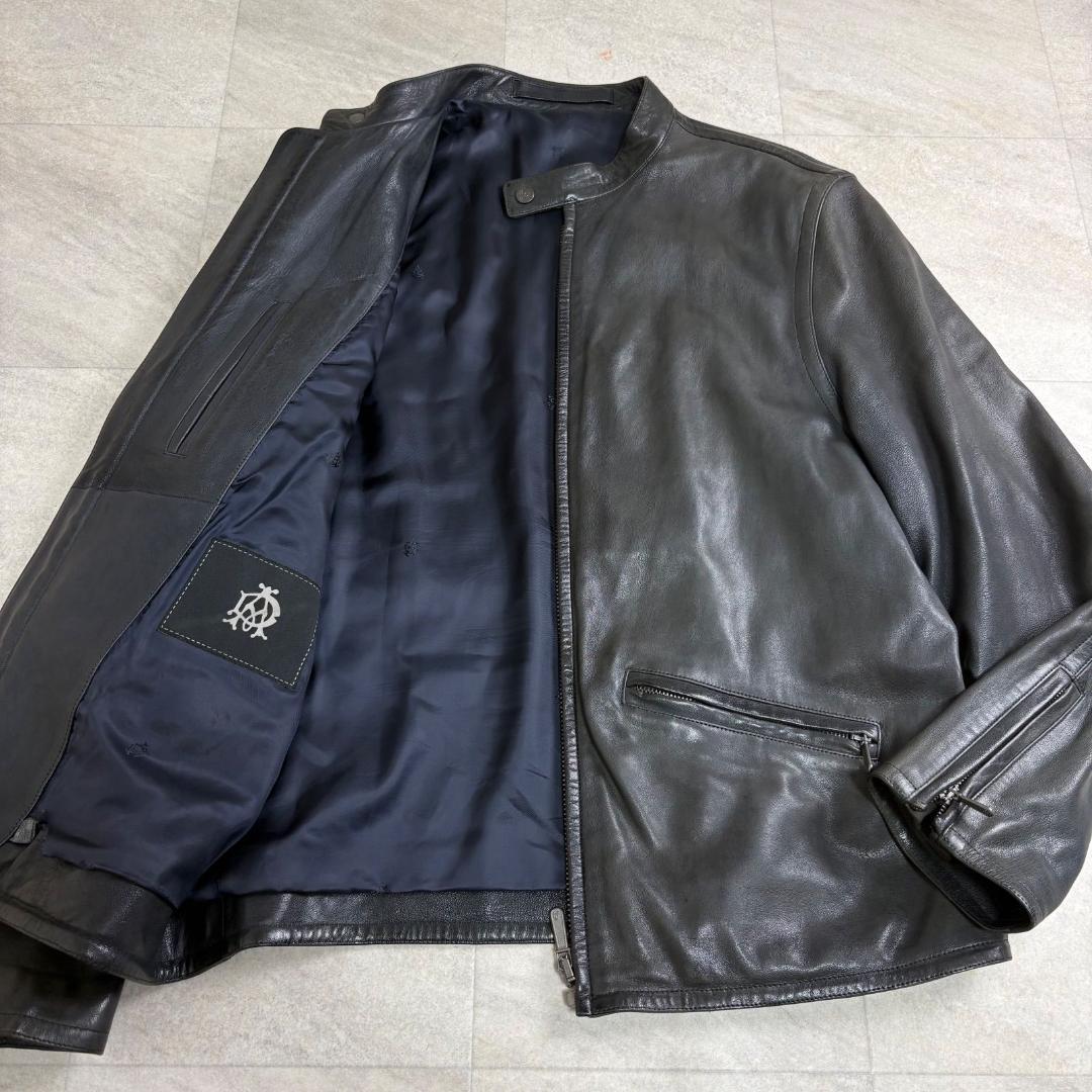 ダンヒル Dunhill ジャケット レザージャケット シングルライダース ラム