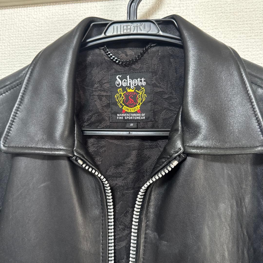 【値引き】Schott×Nano Universe ブラック レザージャケット