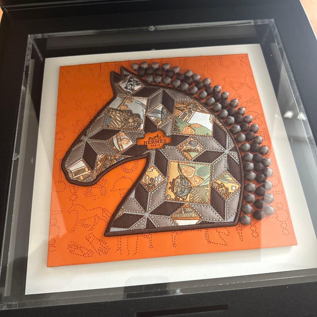 新品　激レア❣️HERMES 馬の頭部デザイン アート エルメス