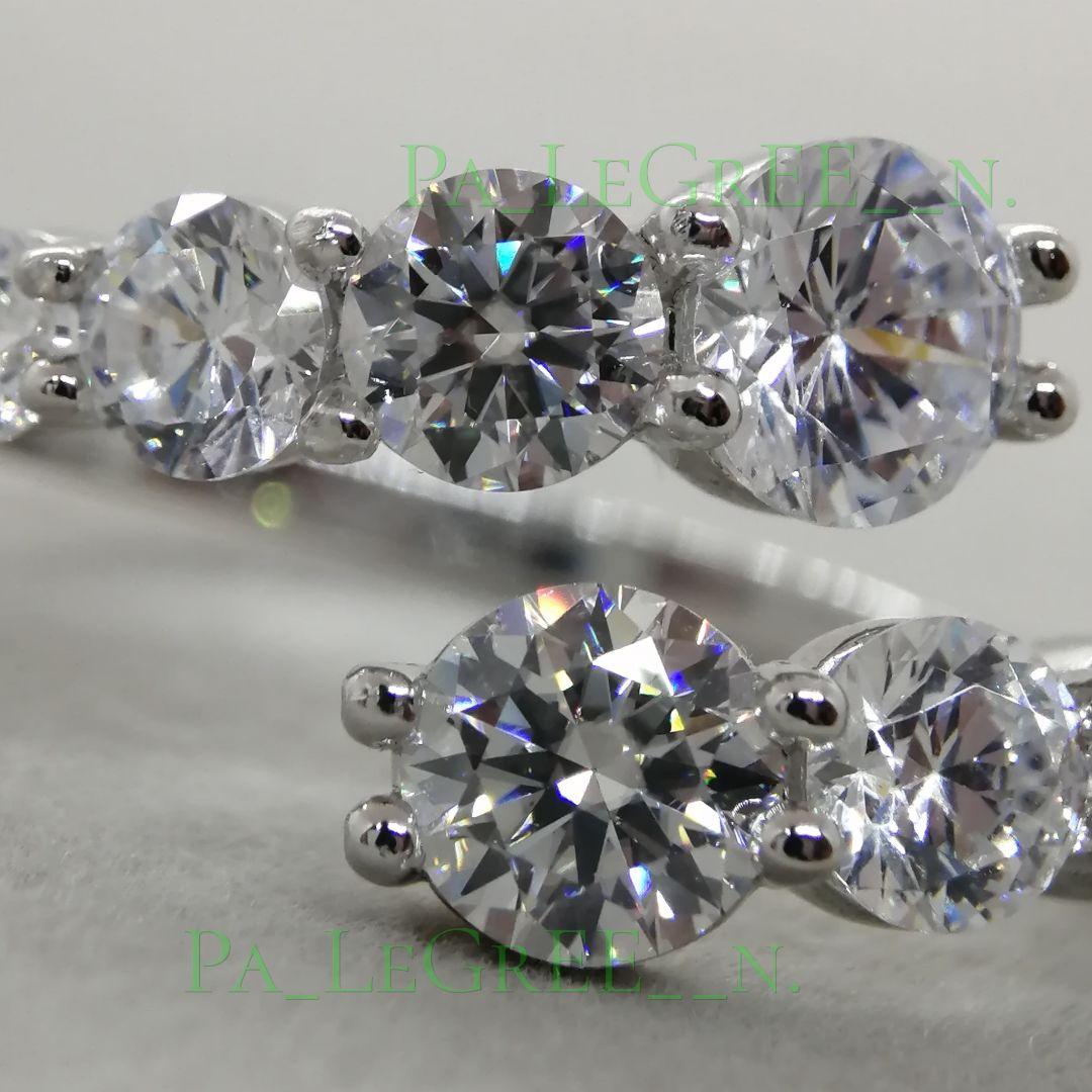 aa1a指輪レディース結婚指輪　婚約指輪　モアサナイト 　18k　S925