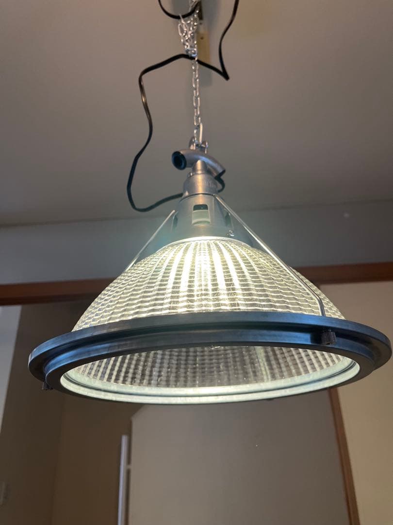 インダストリアル　ペンダントライト シルバー 吊り下げ式