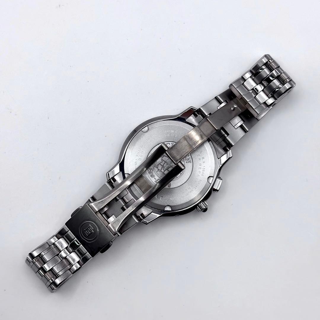 CITIZEN エクシード チタン 電波ソーラー シェル文字盤 メンズ 稼働品