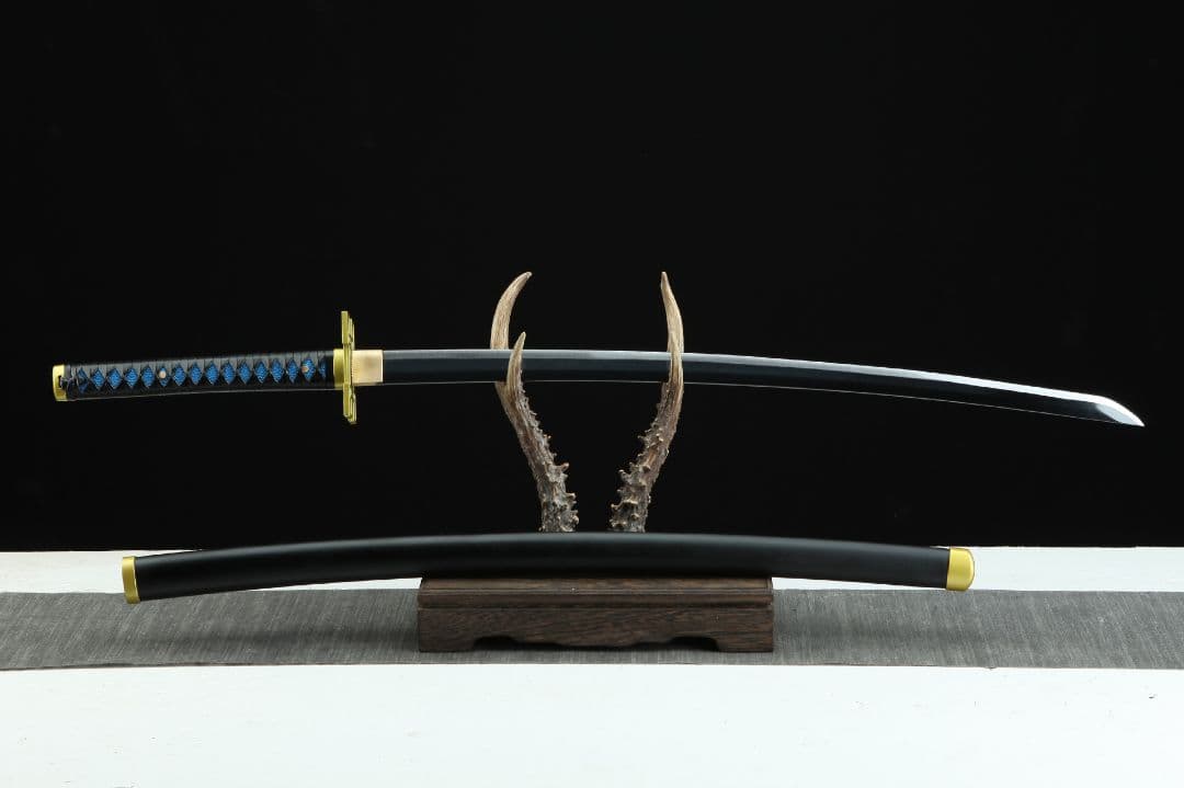 1065-武具 刀装具 日本刀　模造刀 居合刀 武士道 武蔵 鑑賞用 手鍛造打