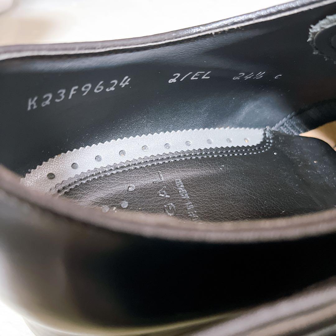 【REGAL リーガル】ドレスシューズ 革靴 キャップトゥ 黒 24.5 美品