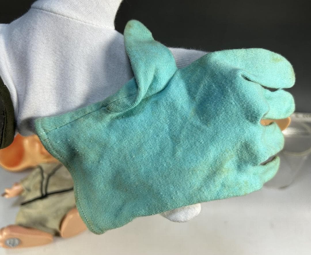 ７０年代　トッポジージョ 野球　ソフビ　貯金箱　指人形　ビンテージ　フィギュア