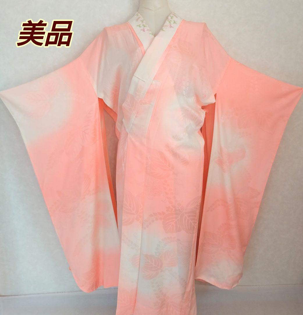 ポケカ 美品 ブルー系振袖 8点フルセット 正絹★青 バラ 鳳凰 ※ラメ