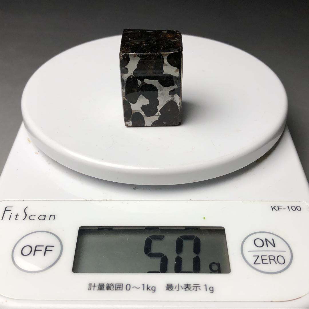 パラサイト隕石 隕石　石鉄隕石　セリコ隕石 美品　重さ約50ｇ　ケース付