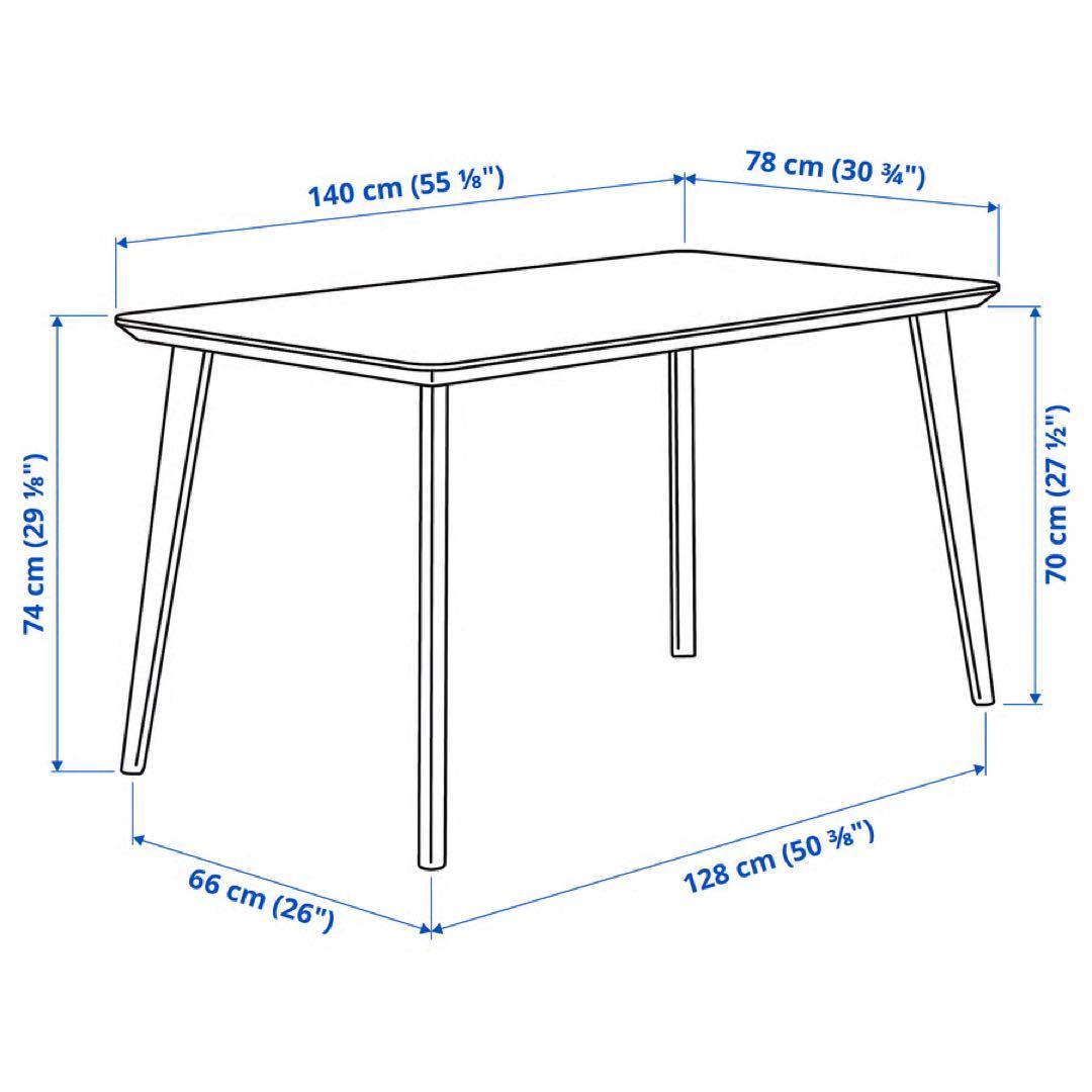【極美品】IKEA LISABO リーサボー　ダイニングテーブル
