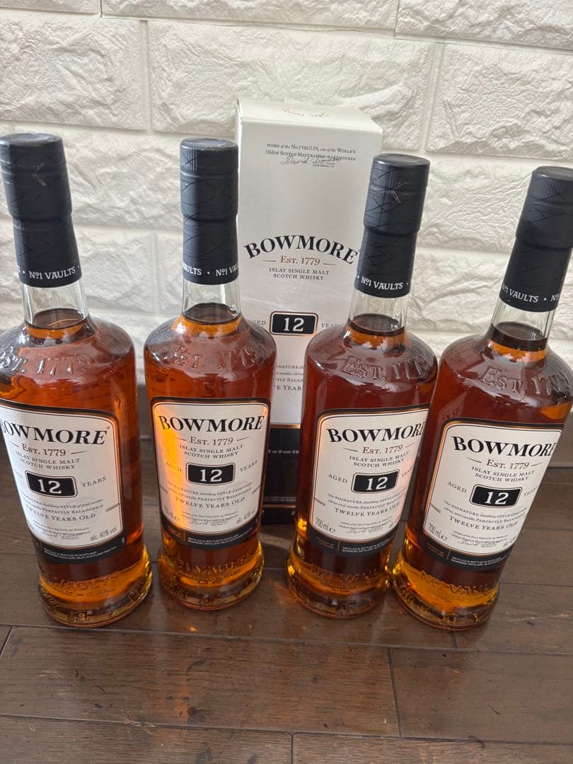 BOWMORE 12年 ウイスキー 4本セット今年購入