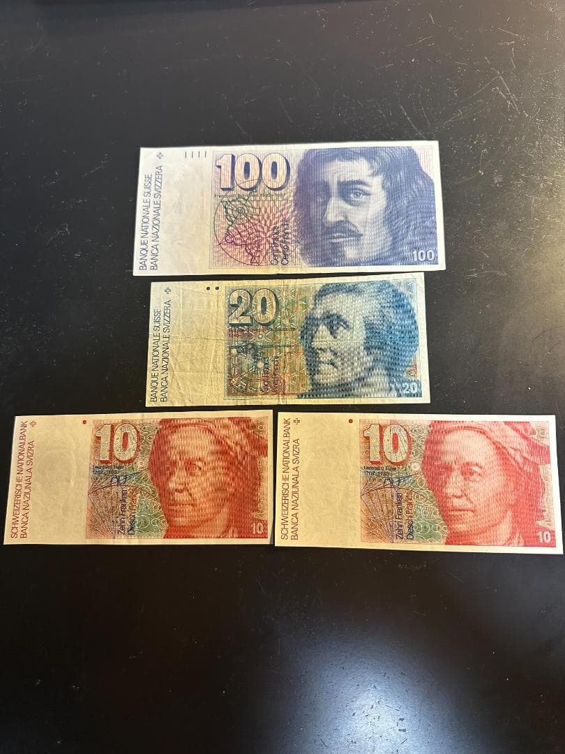 旧スイスフラン紙幣 140CHF