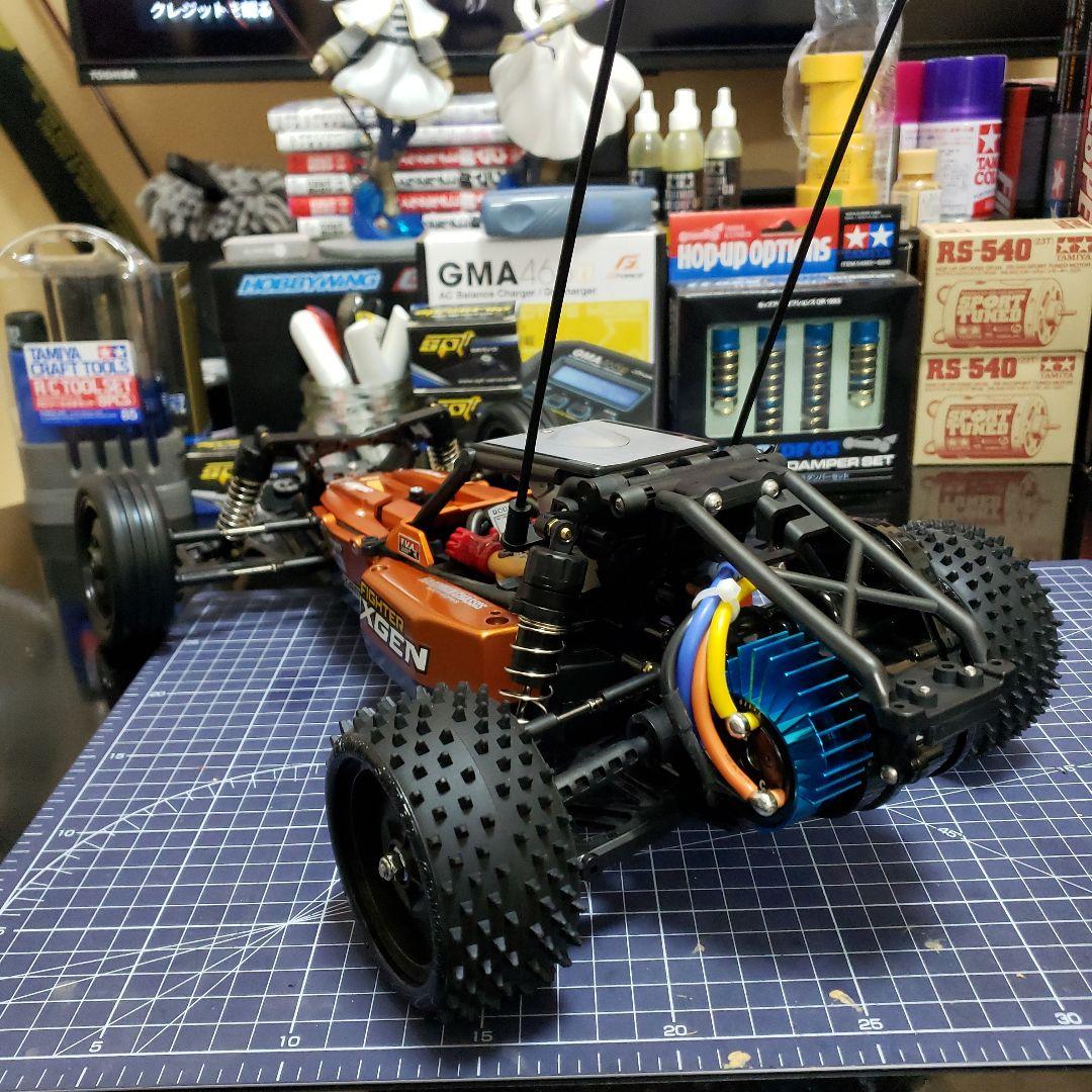 タミヤ 2025 DT04 ファイターネクスジェン カスタム ブラシレスセット②